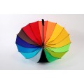 16-panel rainbow straight umbrella